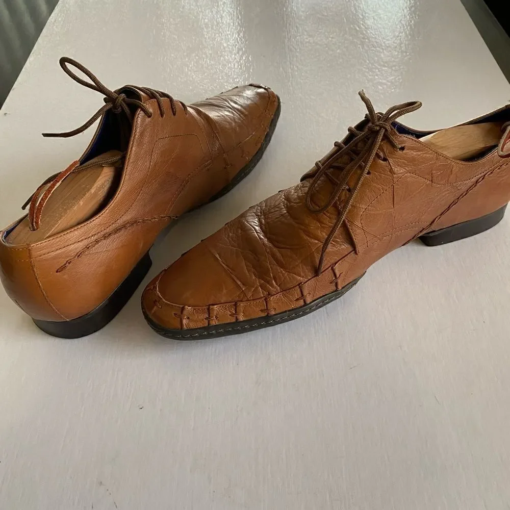 ROBERT WAYNE Men’s Leather Derbys Shirt Size 10.5